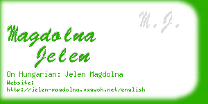 magdolna jelen business card